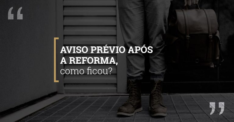 Aviso previo apos a reforma